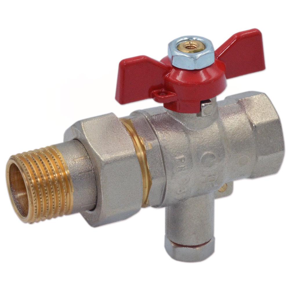 Кран для підключення датчика температури Comisa DN 3/4" (з американкою) (Італія) 4132400