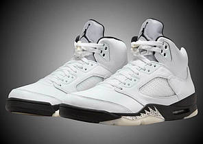 Чоловічі кросівки Nike Air Jordan 5 Retro White Black