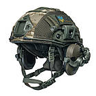Шолом тактичний Fast TEAM WENDY Helmet NIJ IIIA + Навушники Walkers Razor Slim з чебурашкою + ліхтарик + кавер, фото 3