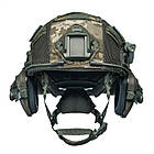 Шолом тактичний Fast TEAM WENDY Helmet NIJ IIIA + Навушники Walkers Razor Slim з чебурашкою + ліхтарик + кавер, фото 7