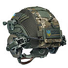 Шолом тактичний Fast TEAM WENDY Helmet NIJ IIIA + Навушники Walkers Razor Slim з чебурашкою + ліхтарик + кавер, фото 10