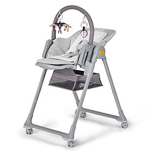 Стільчик для годування 2в1 KiderKraft LASTREE Grey
