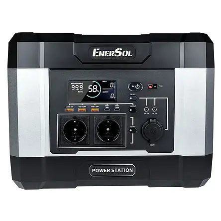 Портативний зарядний пристрій EnerSol EPB-1000NF, фото 1