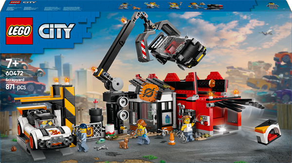 Конструктор LEGO City Свалка з автомобілями 871 деталь (60472)