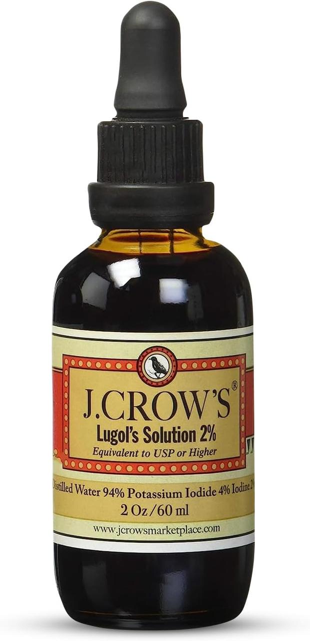 J. CROW'S® Lugol's Solution of Iodine 2% / Рідкий йод 60 мл