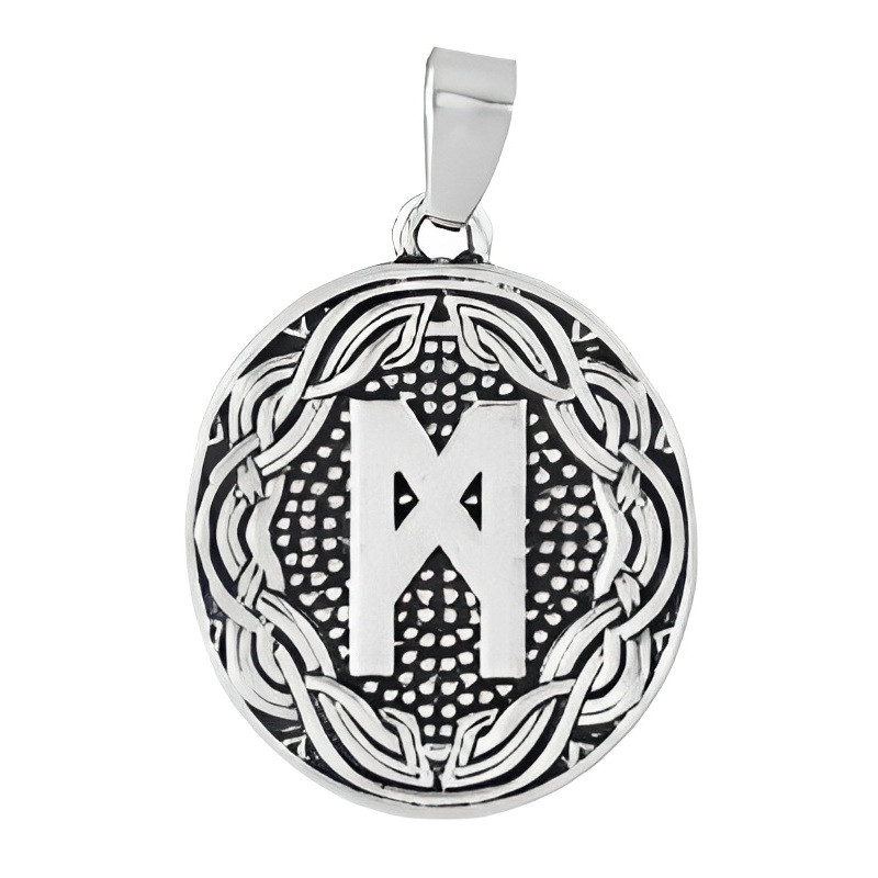 Підвіска кулон з руною Манназ (Руна скритності), фото 1