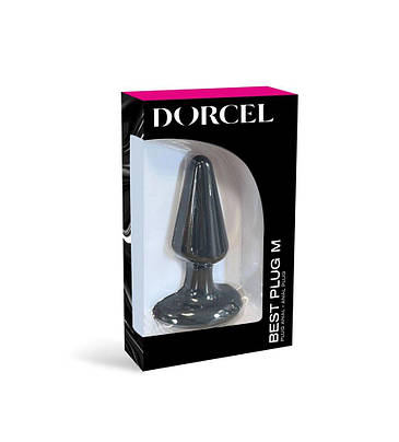 Анальна пробка Dorcel Best Plug M м'який soft-touch силікон, макс. діаметр 4,1см, фото 2