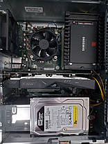 Б/в ПК+Монітор HP 600 G4 MT| i5-8400| 16GB RAM| 250GB SSD+512GB SSD+500GB HDD| GTX 1050 Ti 4GB+LG 24MB37PM-B 24" 1920x1080, фото 4