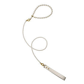 Перловий нашийник із повідцем LOCKINK Pearl Collar & Leash Set