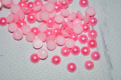Камінці-половинки (напівнамистини) 6 мм, колір- рожевий, арт (013575), уп\95-100 шт, Рожевий