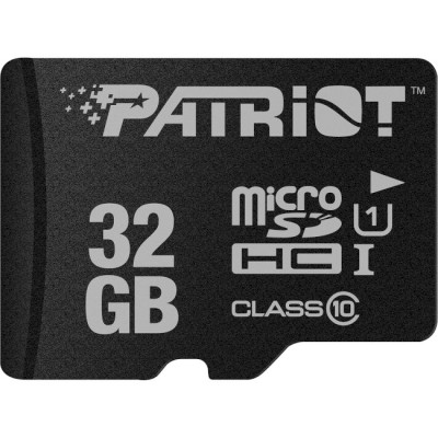 Micro SDHC 32GB Patriot class10 UHS-I (без адаптера), фото 1