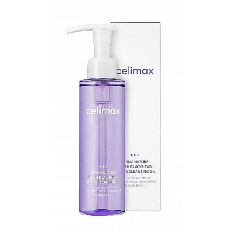 Гідрофільна олія від чорних цяток Celimax Derma Nature Fresh Blackhead Jojoba Cleansing Oil 150 мл, фото 1