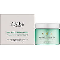Заспокійливі педи для обличчя D'Alba Daily Mild Cica Calming Pad 50 шт, фото 3