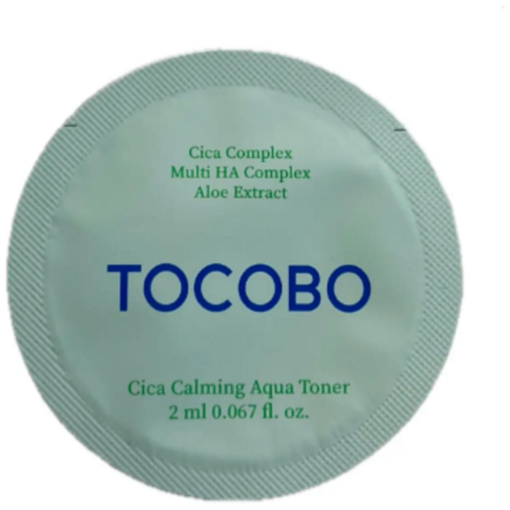 Заспокійливий тонер для обличчя з центелою Tocobо Cica Calming Aqua Toner 2 мл, фото 1
