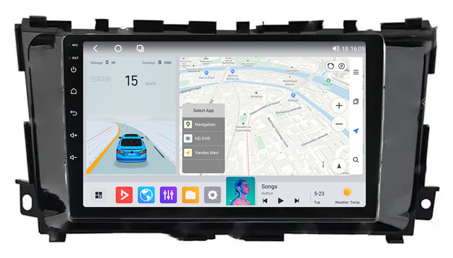 Штатная магнитола Mekede MS Nissan Altima (2013-2017) QleD