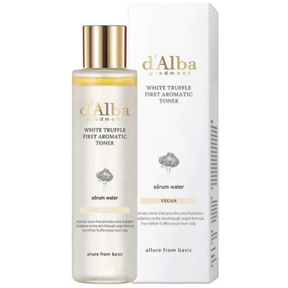 Тонер з екстрактом білого трюфеля і комплексом вітамінів D'Alba White Truffle First Aromatic Toner 155 мл, фото 1