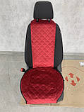 Накидки на передні сидіння з Алькантари універсальні Чохли на сидіння міцні, фото 2