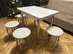 Обідня група Теді колір Аляска стіл і 4 табурети