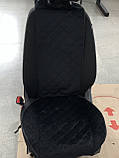 Накидки з алькантари універсальні Комплект Чохли на сидіння еко замша Накидки на сидіння автомобіля, фото 2