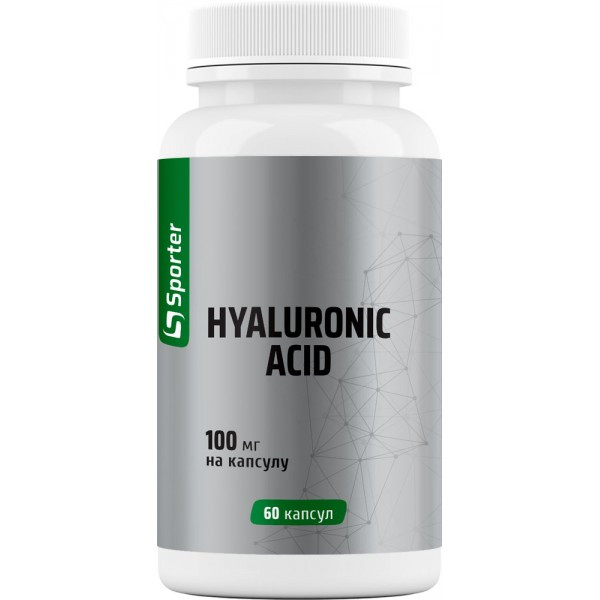 Гіалуронова кислота Sporter Hyaluronic Acid 100 мг 60 капс.