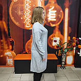 Трикотажне сіре плаття комір хомут Польща, фото 4