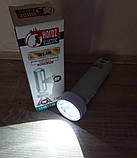 Ліхтар ручний акумуляторний Horoz WEAH 3W світлодіодний світильник LED на два режими освітлення 3+8W та 8000-12000 Кельвін, фото 8