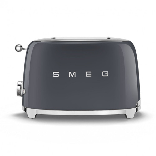 Електричний двосекційний тостер Smeg TSF01GREU портарівний універсальний кухонний тостер сірий
