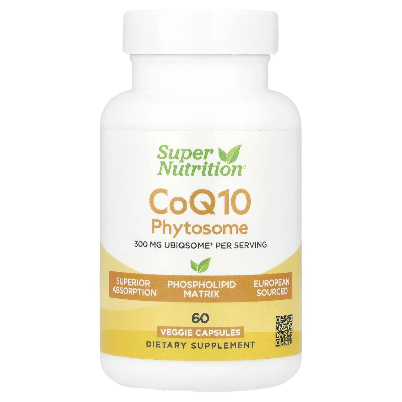 Коензим Super Nutrition CoQ-10 Phytosome 300 мг 60 капс.
