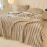 Зимова ковдра зі штучного кролячого хутра Розкішне тепло Суперзручні ковдри для ліжок Елітне тепло, фото 6