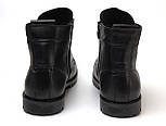 Черевики шкіряні на хутрі підошва з протектором зимове чоловіче взуття Ultimate Black by Rosso Avangard, фото 5