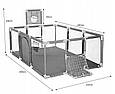 Дитячий Манеж  СУХИЙ БАСЕЙН 180х129х62 см сірий RCK-463, фото 3