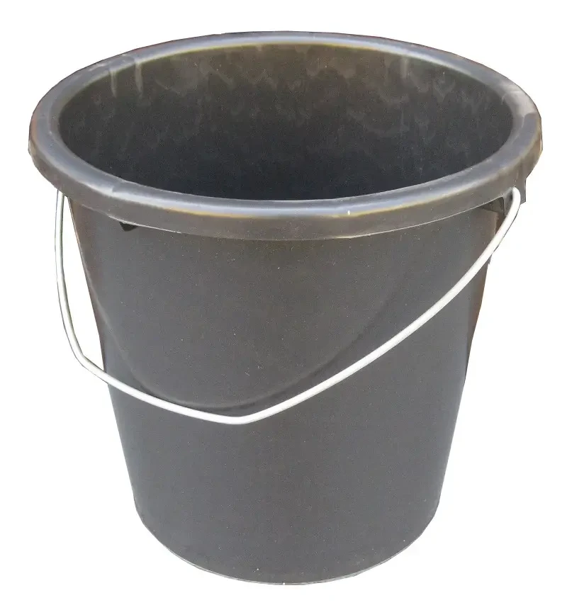 Відро 10л Хозторг чорне пластик, фото 1