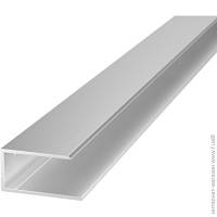 Алюмінієвий торцевий профіль АПТ — 10 мм, без покриття (4.2м)