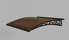 Металевий збірний дашок 1,5х1 м