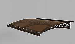 Металевий збірний навіс  2.05x1.5 м