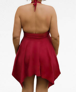 ОПТКупальник слитный Samegame 1113 Ванда гранатовый (В НАЛИЧИИ ТОЛЬКО 46 48 50 52 54 УКР р-ры), фото 3