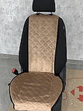 Накидки з алькантари універсальні Комплект Чохли на сидіння алькантара Накидки на сидіння автомобіля, фото 6