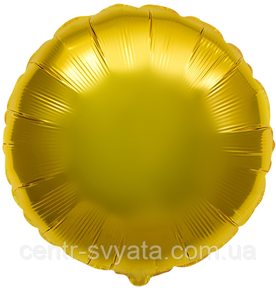 Фольгована кулька Flexmetal 18"(45 см) Коло металік золоте