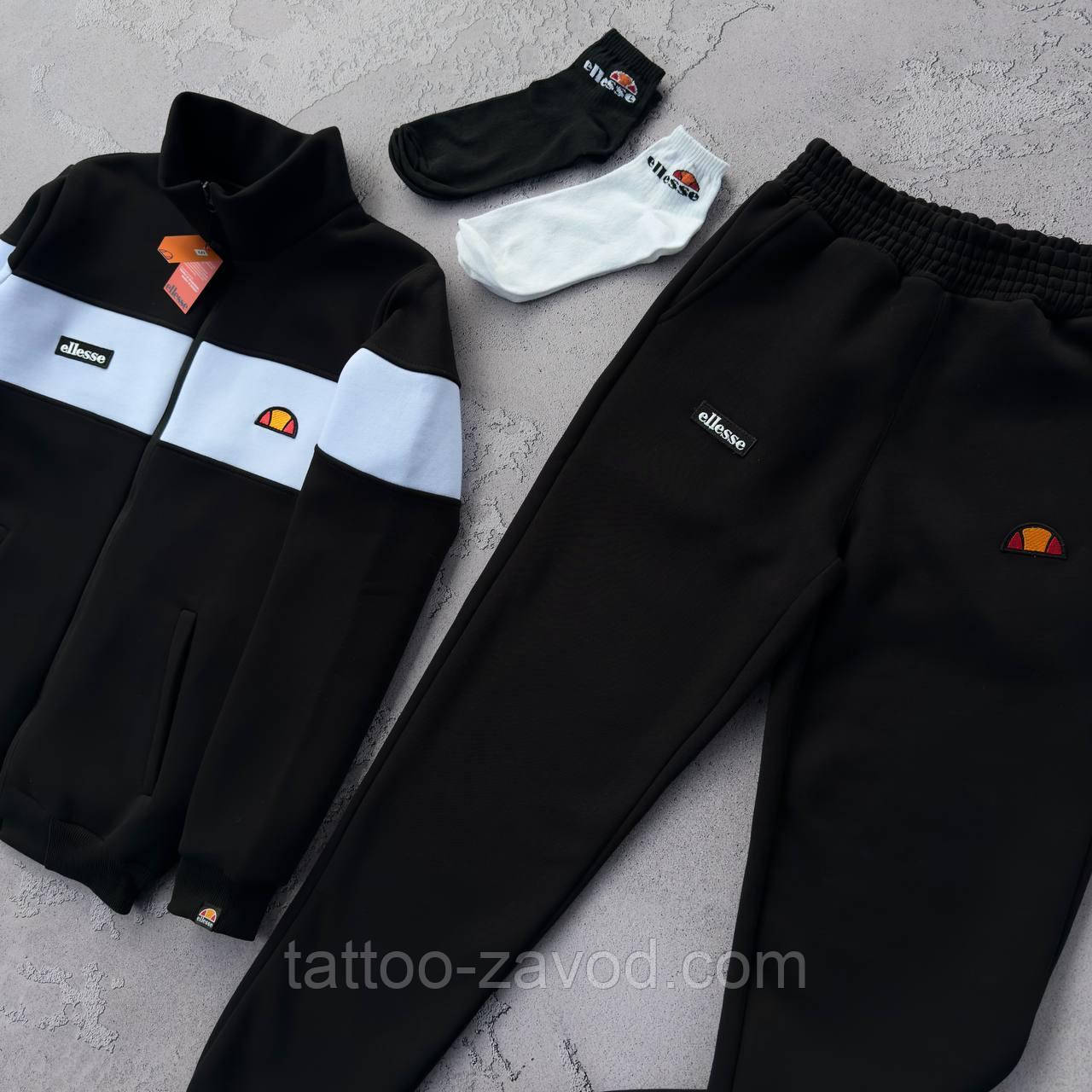 Теплый костюм мужской кофта на молнии без капюшона и штаны трёхнить на флисе S M L XL XXL, фото 1