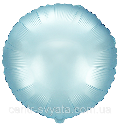 Фольгована кулька Flexmetal 18"(45 см) Коло сатин блакитне