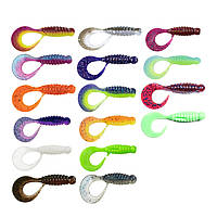 Силіконова приманка Angry Baits Twister 1,6" (10шт) колір