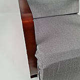 Крісло гойдалка Avko ARC001 Сірий+Горіх, фото 5