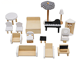 Дерев'яний ляльковий будиночок AVKO Вілла Толедо + меблі, фото 4