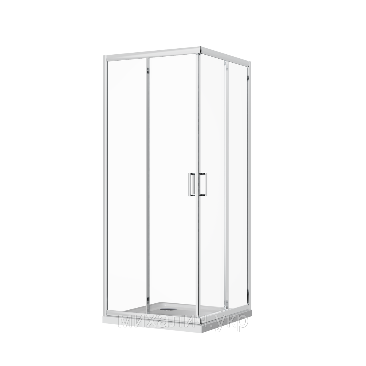 Скляна душова кабіна AVKO Glass RDR06, 190х90х90 Chrome