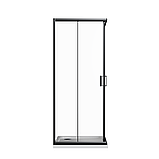 Скляна душова кабіна AVKO Glass  RDR06, 190х90х90 Black, фото 3