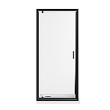 Скляна душова кабіна AVKO Glass RDJ06 90x90x190 Black, фото 6