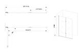 Скляна шторка для ванни AVKO Glass RDW02-J2 50+40x140 Silver, фото 5
