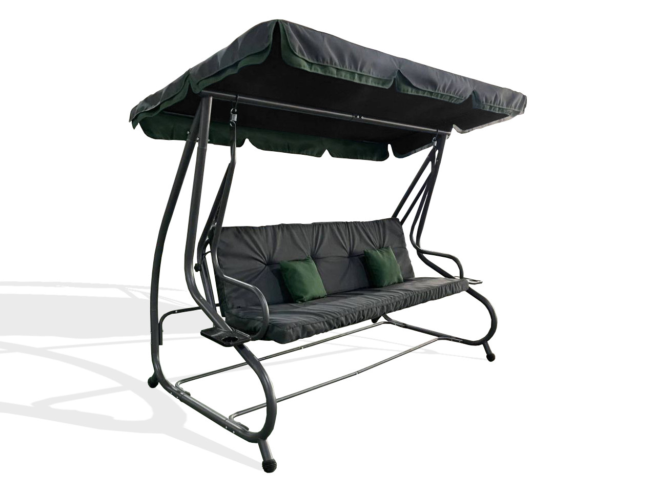 Садова розкладна 4 містна гойдалка Avko Relax Plus Grey ARSC18711, фото 1