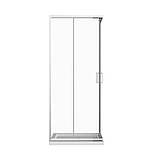 Скляна душова кабіна AVKO Glass  RDR06-1, 190х(80-90)х(80-90) Chrome, фото 3