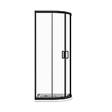 Скляна душова кабіна AVKO Glass RDS06, 90х90х190 Black, фото 3